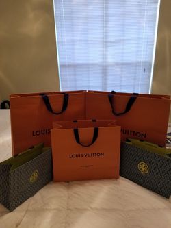 Medium size Louis Vuitton Box and shopping bag (empty)