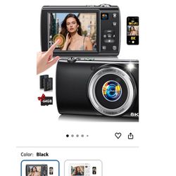 Brand New Unopened Box 8K Digital Vlogging Camera Wifi 88MP