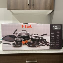 T-fal Nonstick Cookware Set 12 Piece