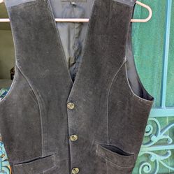Leather Vest Size L