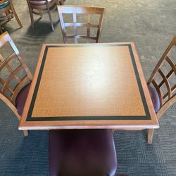 Table And 4 Chairs 