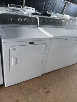 Maytag washer and dryer set both works good 💯2️⃣ months warranty 📌