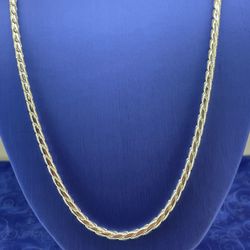 925 Sterling Silver 24” Solid Battuta Rope Necklace 54.50g 3.9mm 194043