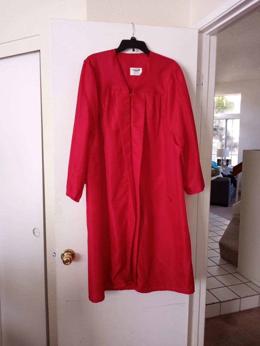 Red Graduation Gown