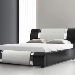 NEW! Queen/King Black Platform Bed + Including Mattress!!! COMBO SALE!!!  