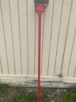 Blade Scraper For Sidewalk, Pavement - Heavy Duty Long Handle Solid Steel Shovel Handle