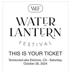 2 Tickets For Water Lantern Festival Valued At 85$