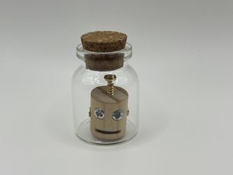 Miniature robot in bottle