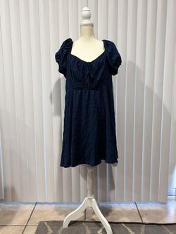 PLUS SIZE Blue Spring Dress