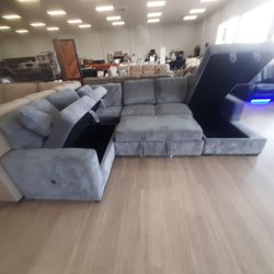 Modern Huge Gray Sectional Couch Brand New 2026 