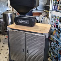 SS Brewtech Grain Mill With Cabinet
