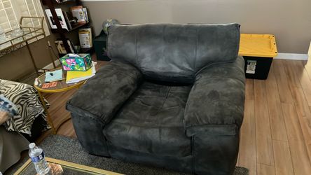 Free sofa chair and artificial tree