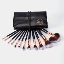 New 12pc Lurella Brush Set And Holder 
