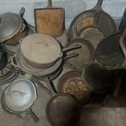 Cast-Iron Skillets And Pots