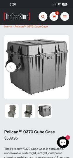 Storage tote container pelican 0370