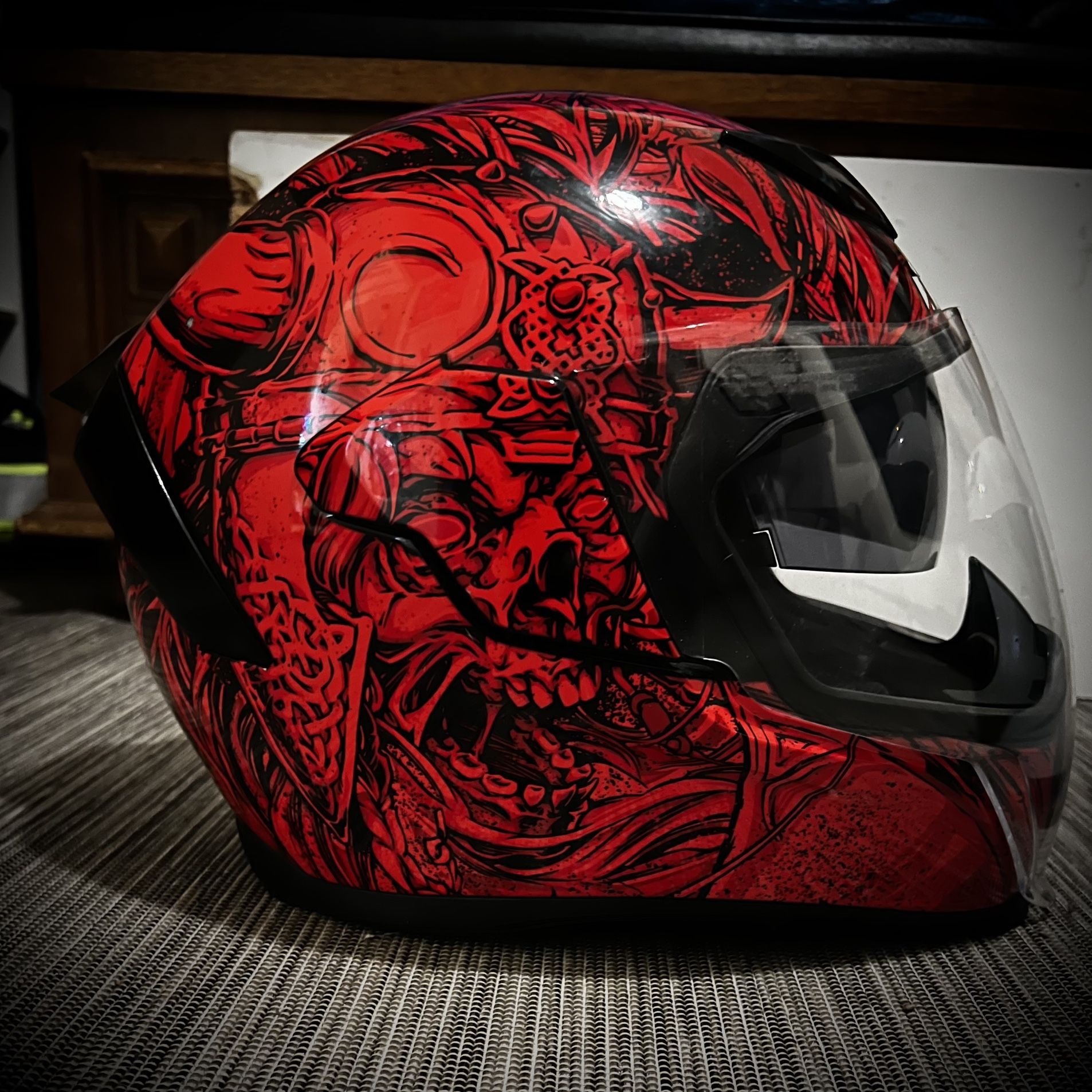 icon airflite krom helmet Ultraflite - Misanthrope - MIPS - Black The Icon Airflite MIPS Tigers Blood Motorcycle Helmet is part of the latest Icon collection Icon Airflite Krom Motorcycle helmet