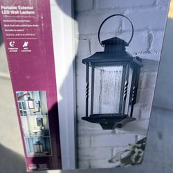 Portable Exterior LED Wall Lantern