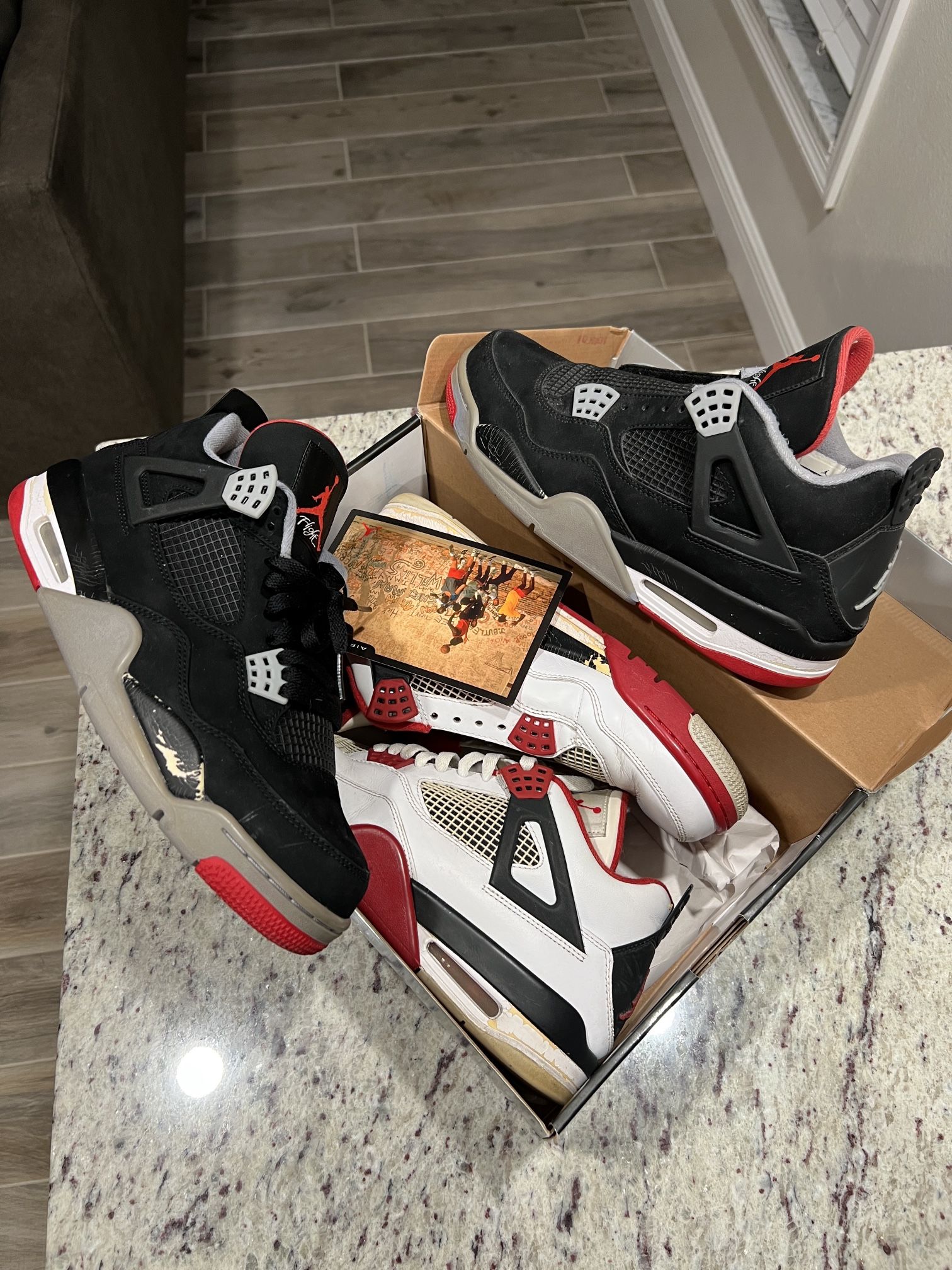 Air Jordan 4s Bred | Fire Red 4s Size 11