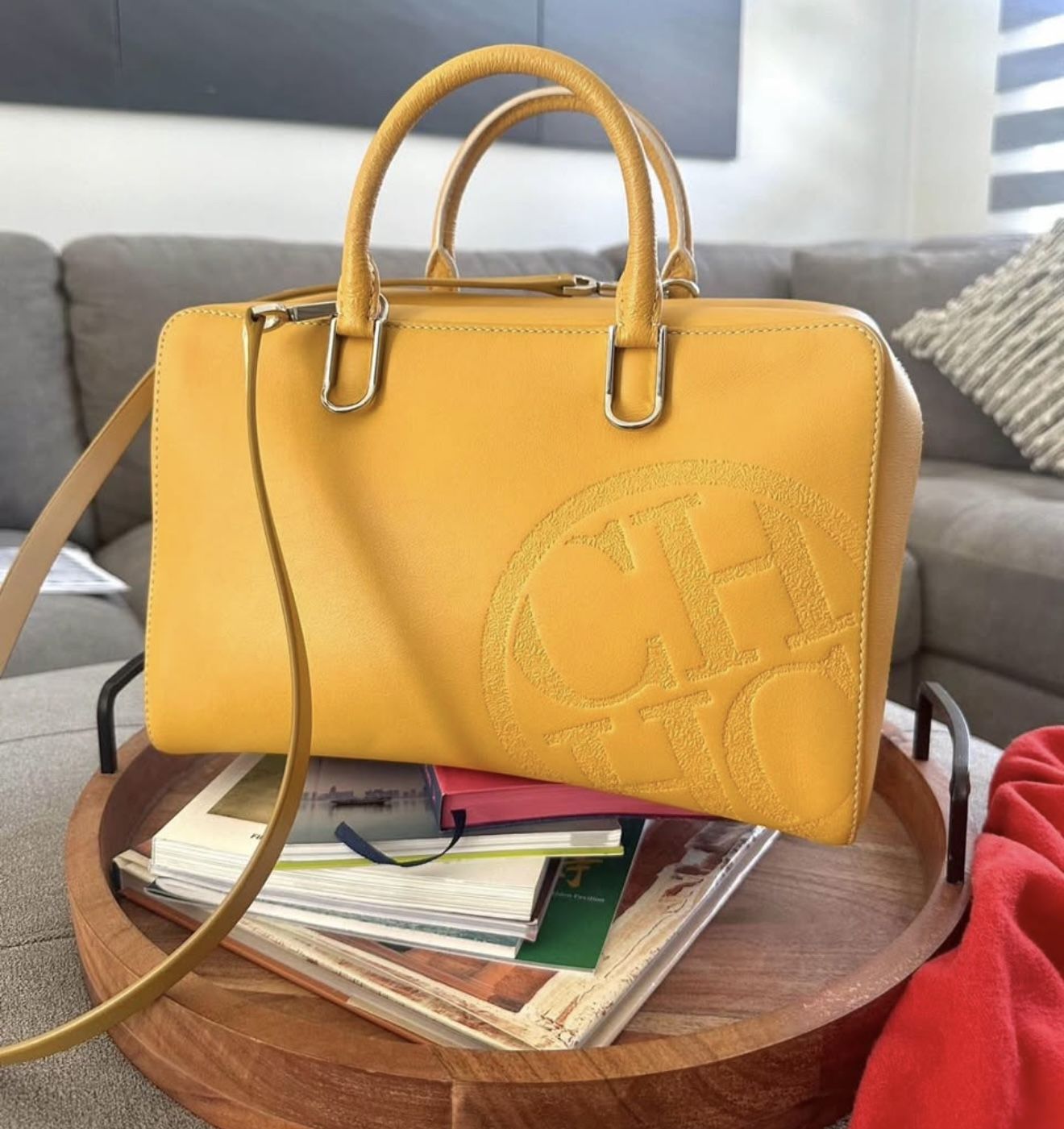 Authentic Carolina Herrera Hand Bag/crossbody Bag