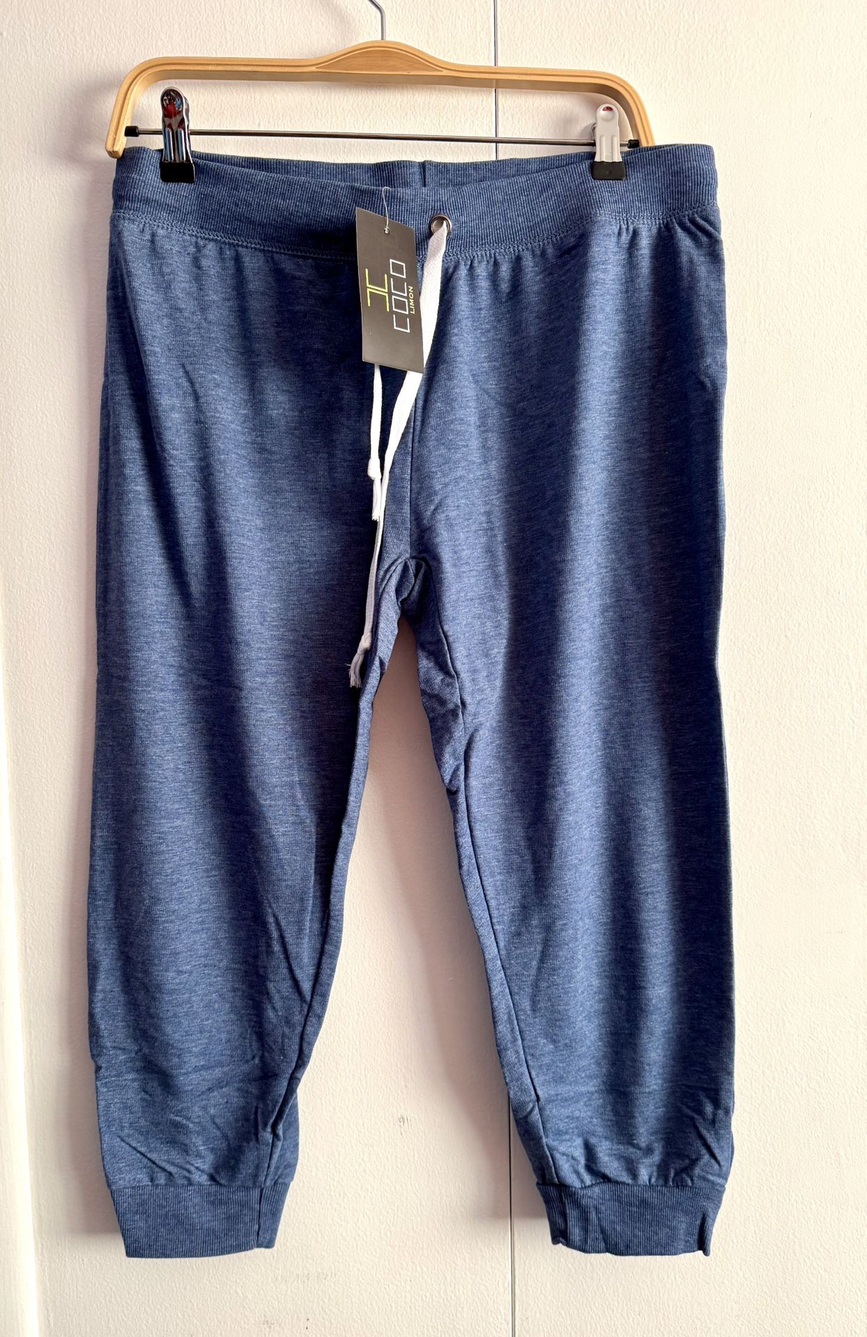 Blue Capris Joggers, Large