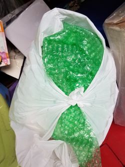 Packing papers, bubbles for moving