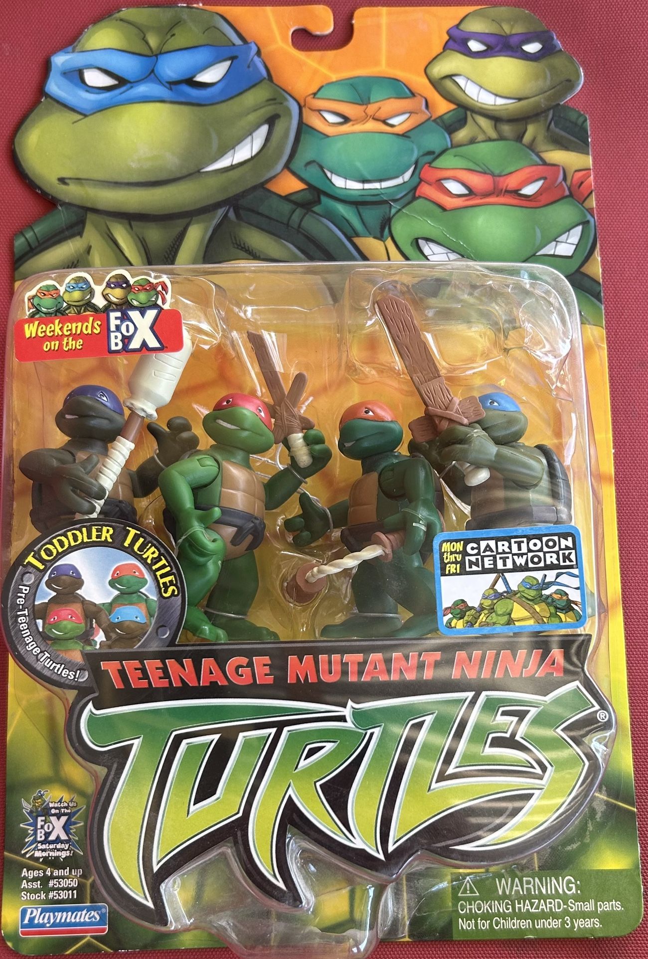 TMNT Teenage Mutant Ninja Turtles Toddler Turtles Set of All 4 Turtles Sealed