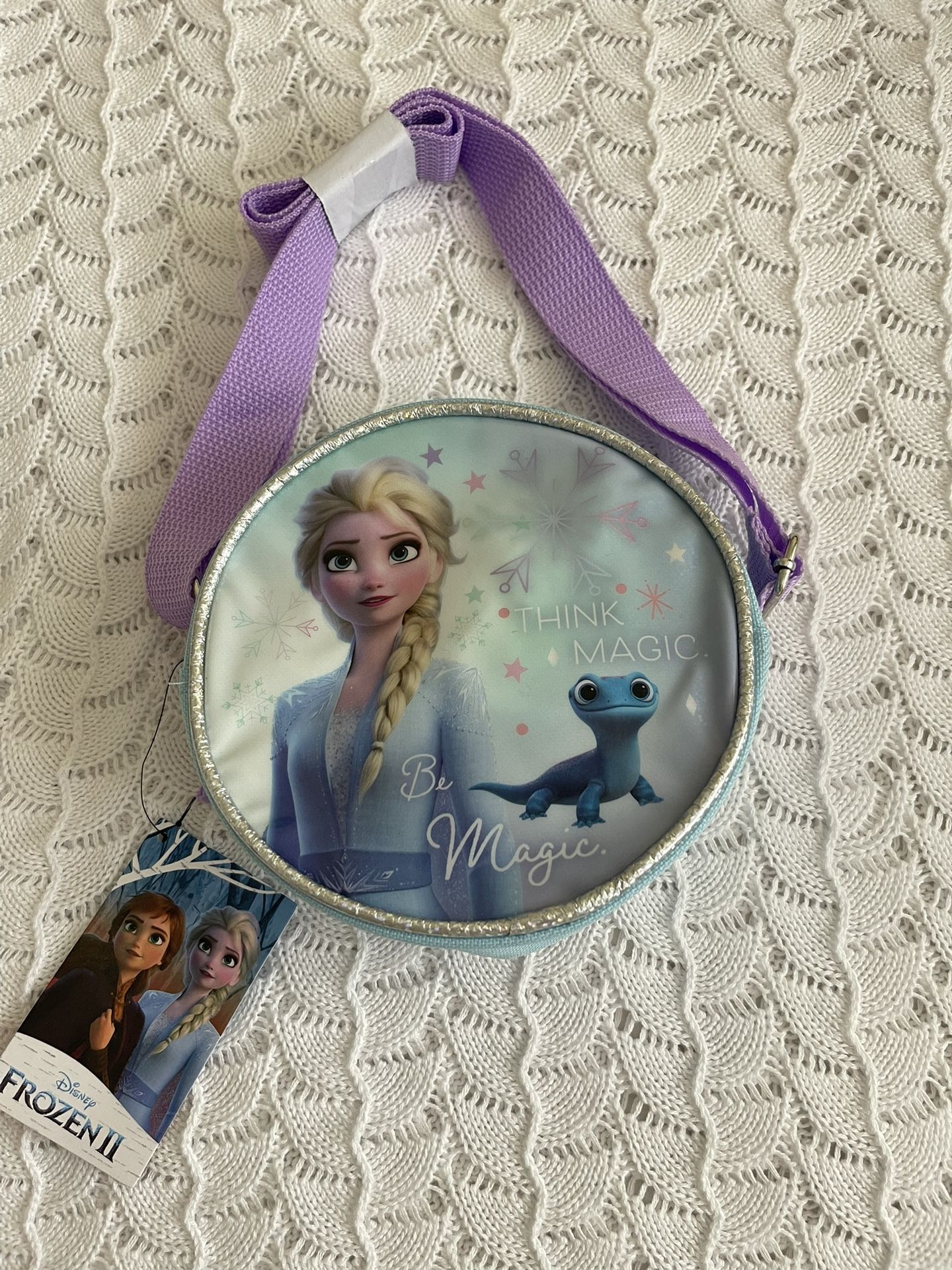 Disney Frozen Elsa & Anna Round Purse New /w Tags Bioworld