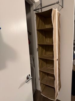 6 Shelf Hanging Shelves Closet Organizer