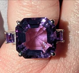*NEW* Purple Canela Amethyst, Size 5, Sterling Silver, 6.26ctw