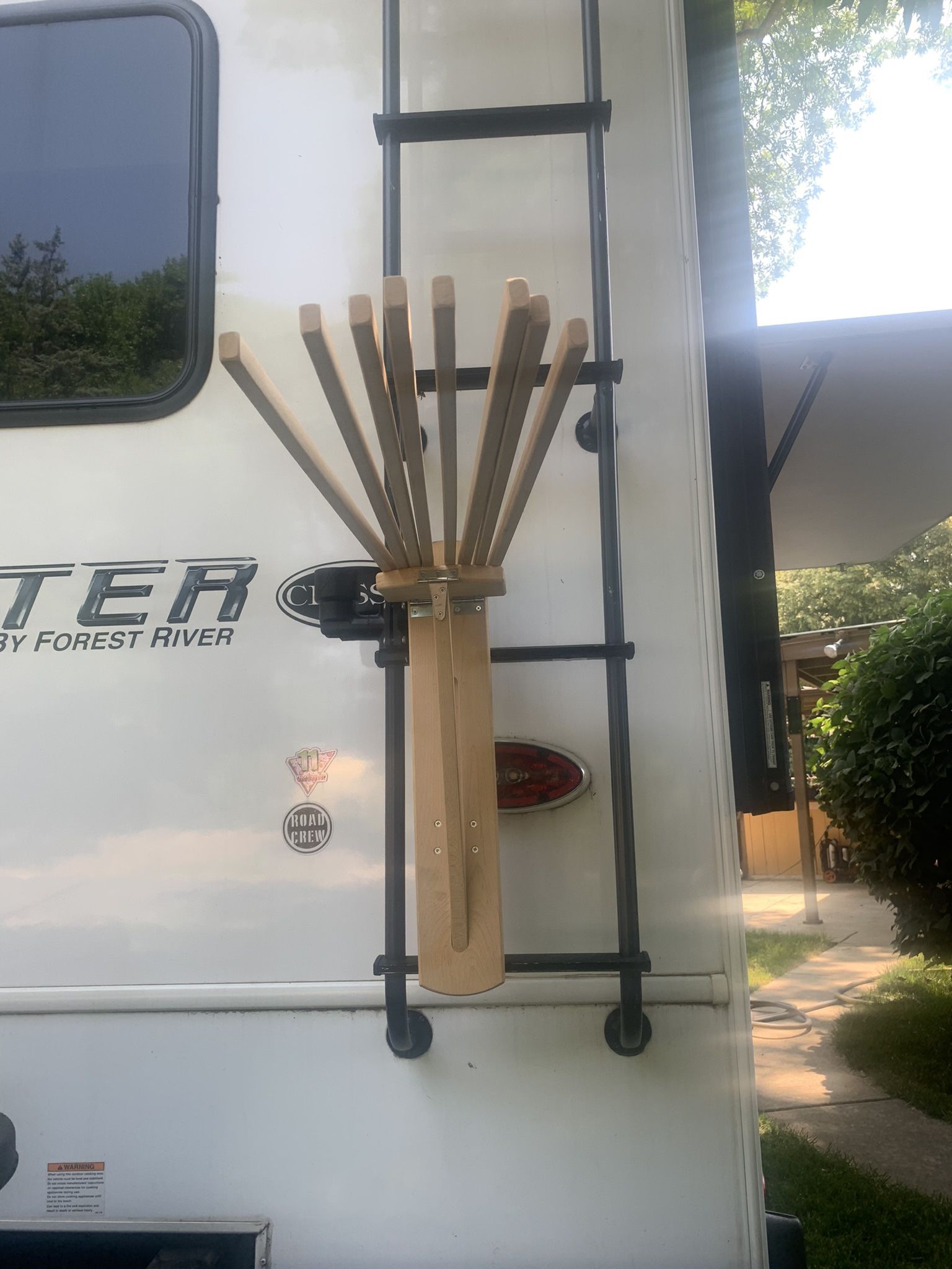 Drying Rack For Camper Ladder Or Car Window