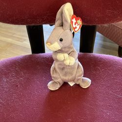 Ty 2000 Beanie Babies Purple “Springy” Bunny Plush Toy
