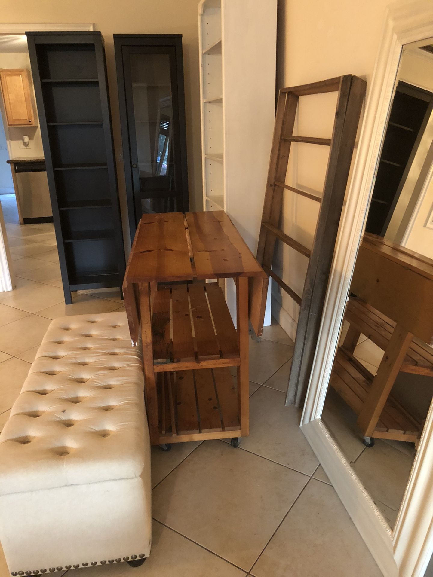 Butchers/chefs kitchen island on castors