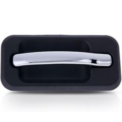 HUMMER H2 03-09 EXTERIOR REAR DOOR HANDLE LH, Textured Black Bezel, Chrome Lever