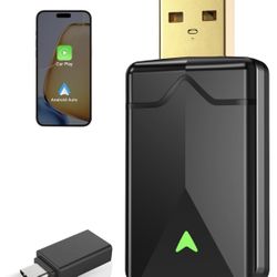  Wireless CarPlay Adapter– Android Auto Wireless Adapter, 5.8GHz Wi-Fi Plug & Play,Mini And Stable IOS 10+/Android 10+, Fast Auto-Connect For Ca