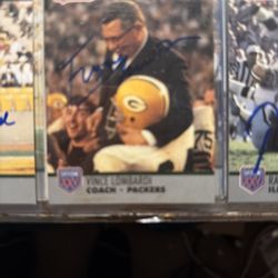 Fuzzy Thurston  Signed Green Bay Packers pro set Super Bowl Supermen
