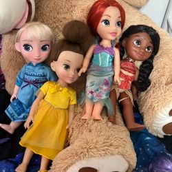 Disney Princess Dolls $5 Each. Belle & Ariel SOLD