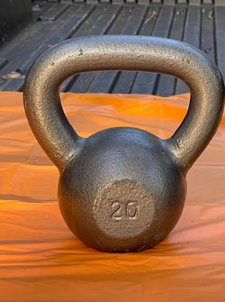 20 lb.  KETTLEBELL  •   ALSO HAVE KETTLEBELLS 5s 10s 15s 25s 30s 35s 40s 45s 50s 55s 60s 62s 70s 80s 90s 97s 100s.