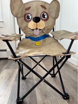Kids dog beach chair w cup holder