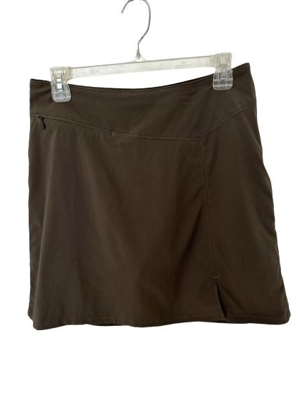 Patagonia Woman's Tech Fishing/Hiking Pull On Skort/Skirt Brown, Sz 6.