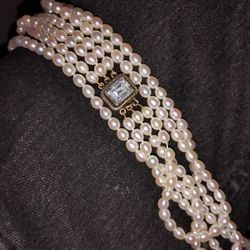 Authentic  3 Strand Pearl Necklace. 