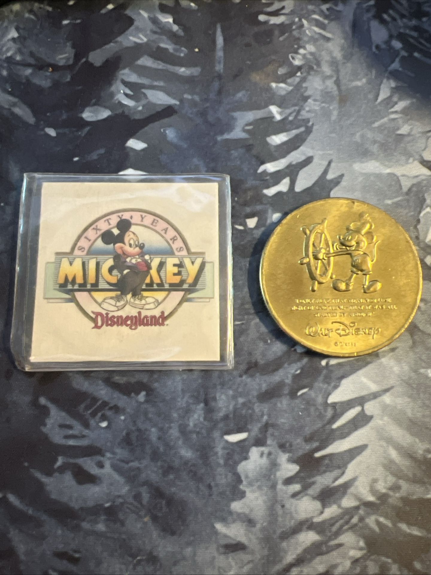 Disneyland 60 Years Mickey Mouse Numbered Commemorative Coin  Rare