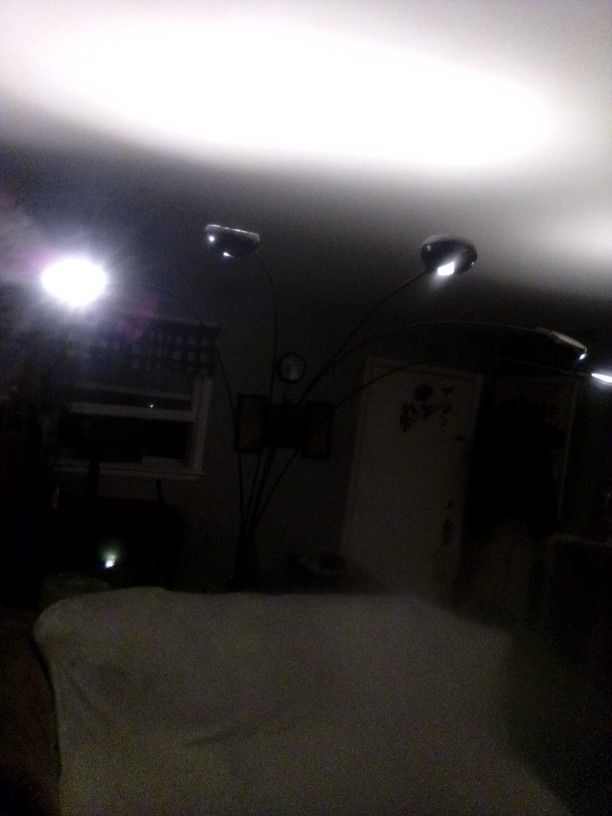 Overhead Arch Lighting 70s Retro. 83" 5 Overhead Lights.