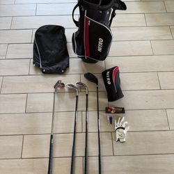 LIKE NEW - Junior Nitro Golf Club Set (Ages 3-5) + Extras