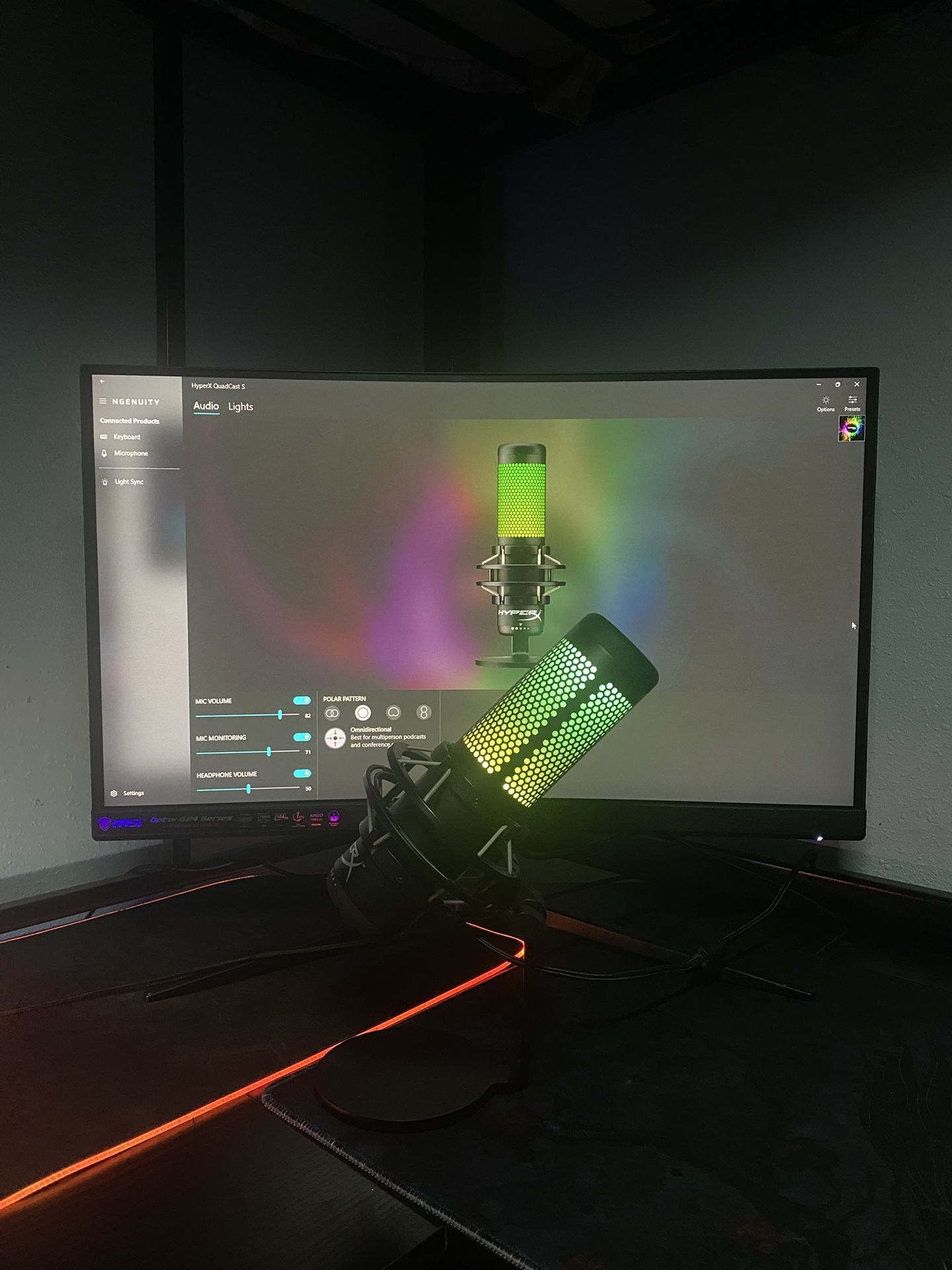 Hyperx Quadcast S RGB Microphone - Used, Like New