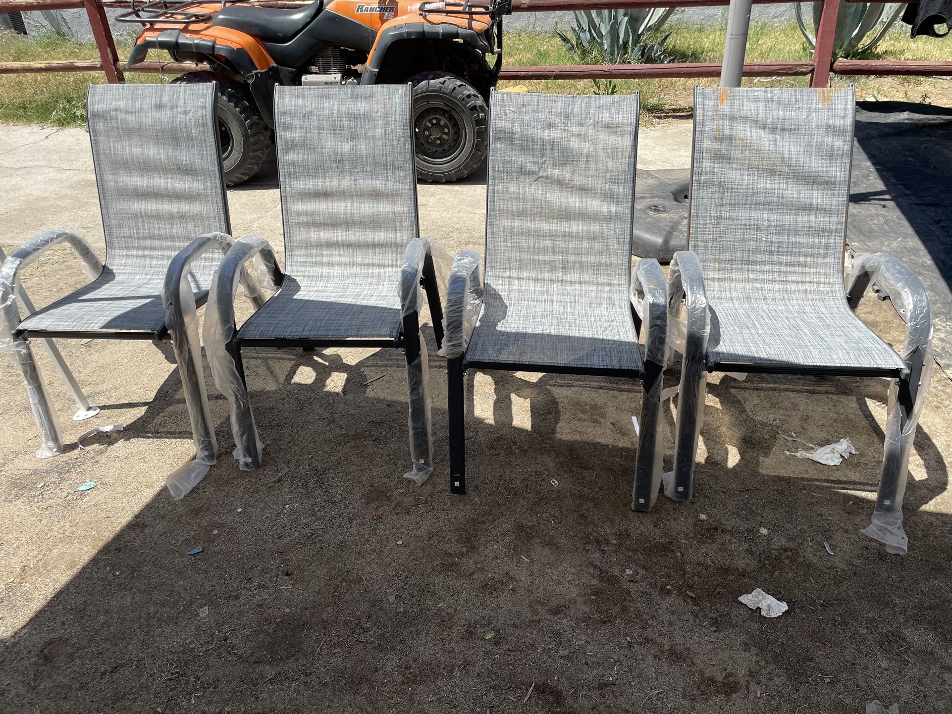 Set Of 4 Patio Chairs