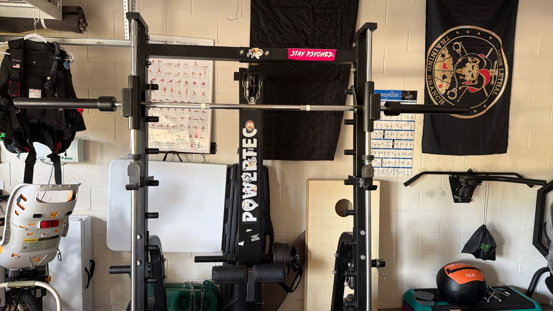 PowerTec Smith Machine With Pully Tower