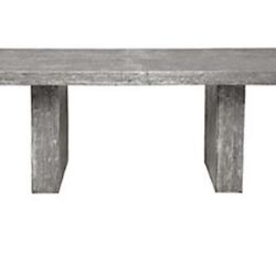 Zgallery “Timber” dining table in pewter