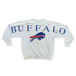 Vintage 1992 Buffalo Bills Spellout Crewneck Size XL NFL