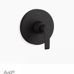 Avid® Rite-Temp® valve trim with lever handle K-TS97018-4-BL