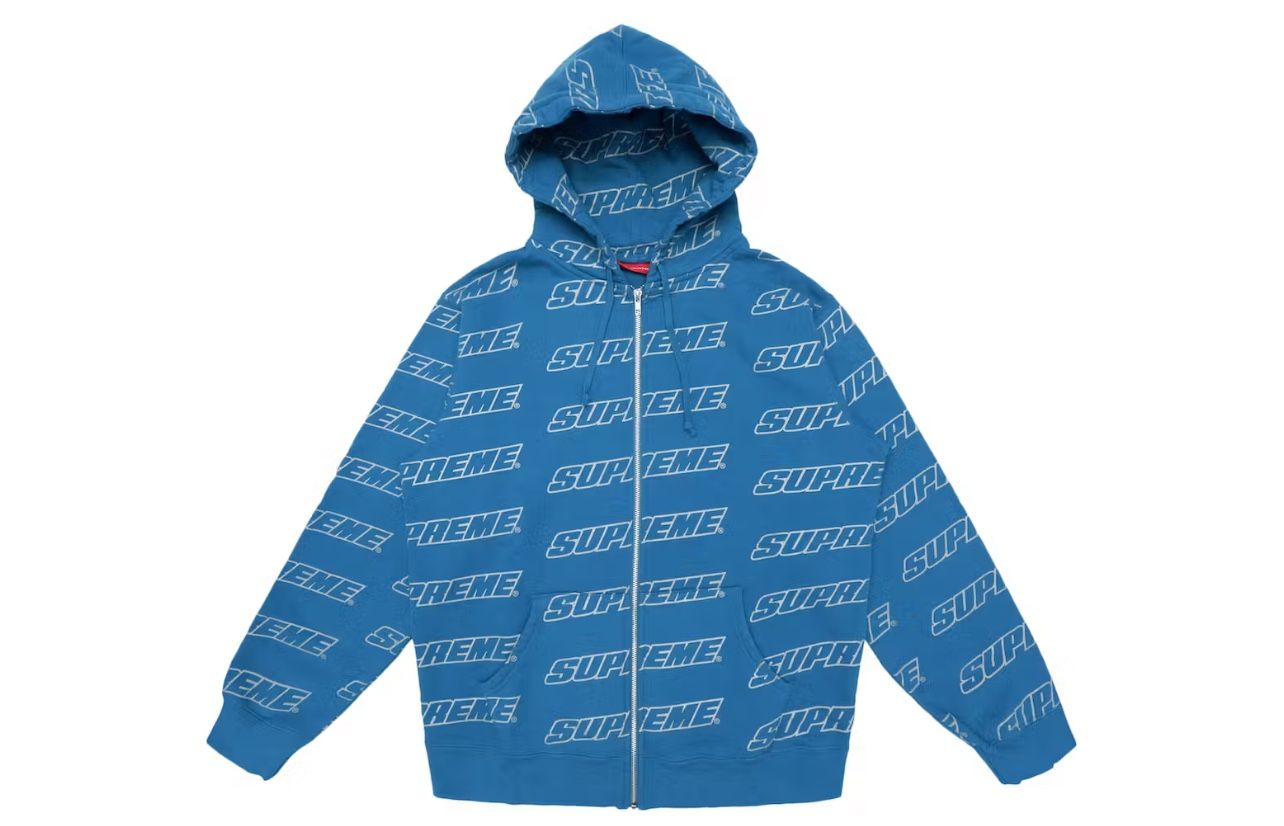   supreme repeat zip up hoodie 